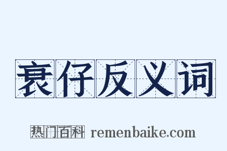 衰仔反义词是什么意思的图片